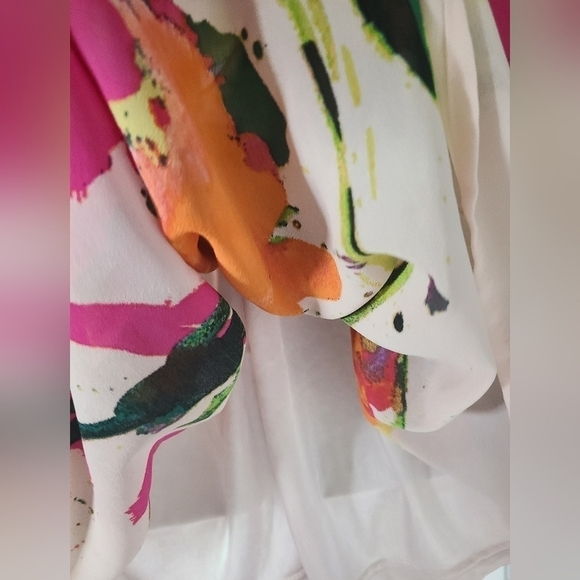 MARGO & SEBASTIAN Floral Sleeveless Blouson Mini Dress Size Small - Picture 5 of 8